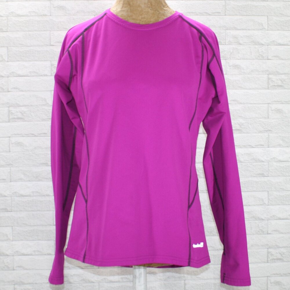AVALANCHE Top Long Sleeve Athleisure Pull Over Performance Fuschia Large